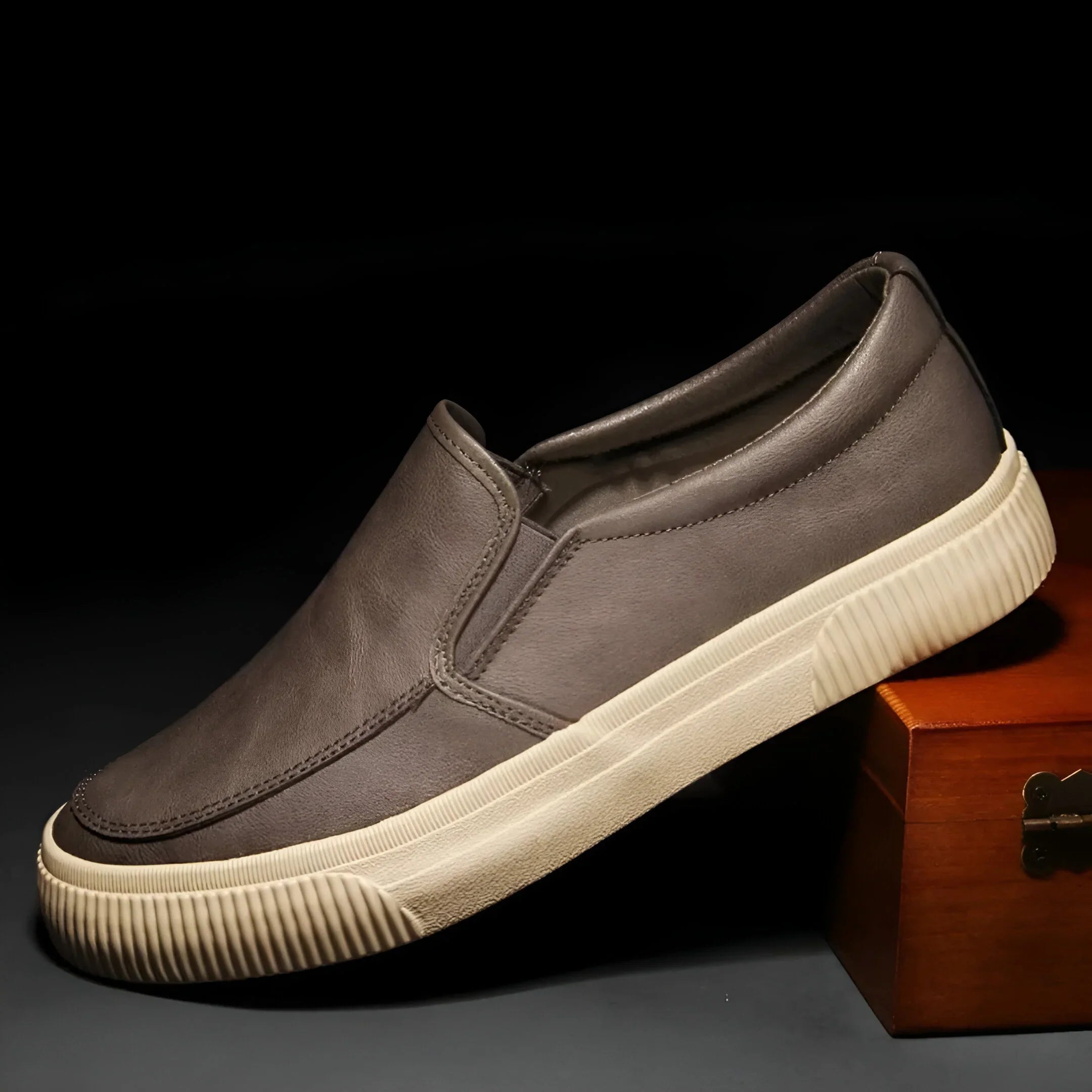 Alarico Handcrafted Leather Slip-Ons