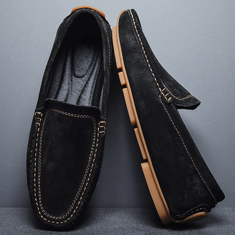 Alessandro Hand-Stitched Suede Loafers