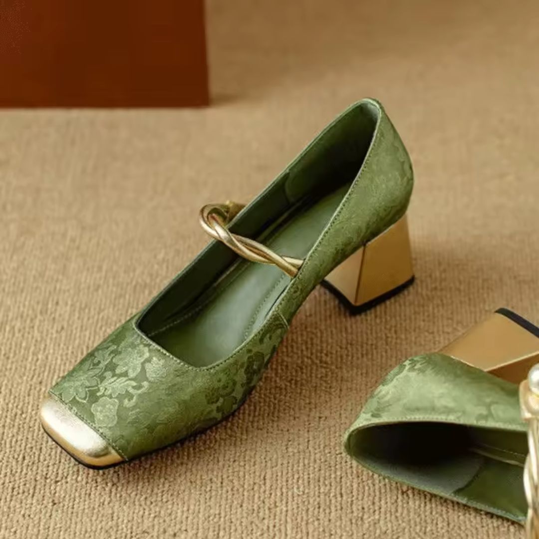 Isabella Pearl Strap Heels